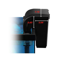 Marineland Penguin Pro 125, control de flujo para adaptar el rendimiento al tanque.