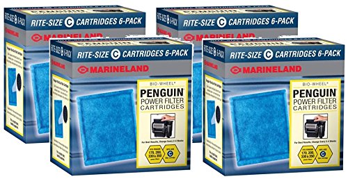 Marineland Rite-Size C cartucho 24-pack mantiene agua clara en acuario