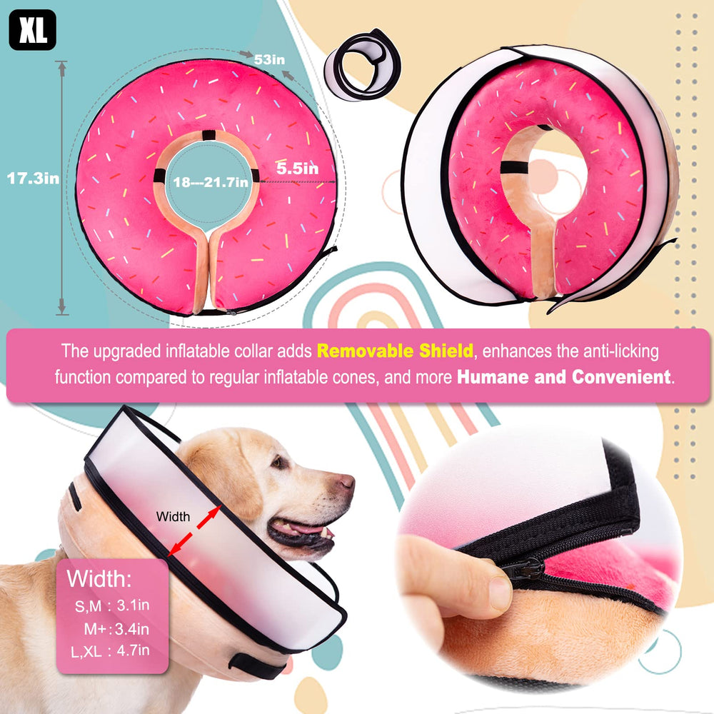Mariyago Donut Rosa para gato: comodidad suave tras cirugía