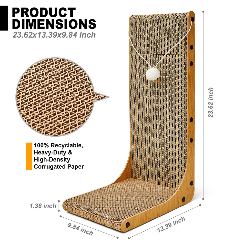 Markarbarka rascador con bolas juguete incorporadas para juego y estimulación sensorial