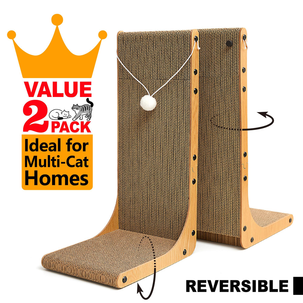 Markarbarka rascador L en cartón, modo horizontal para proteger muebles