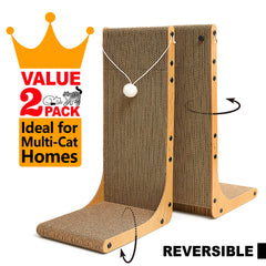 Markarbarka rascador L en cartón, modo horizontal para proteger muebles