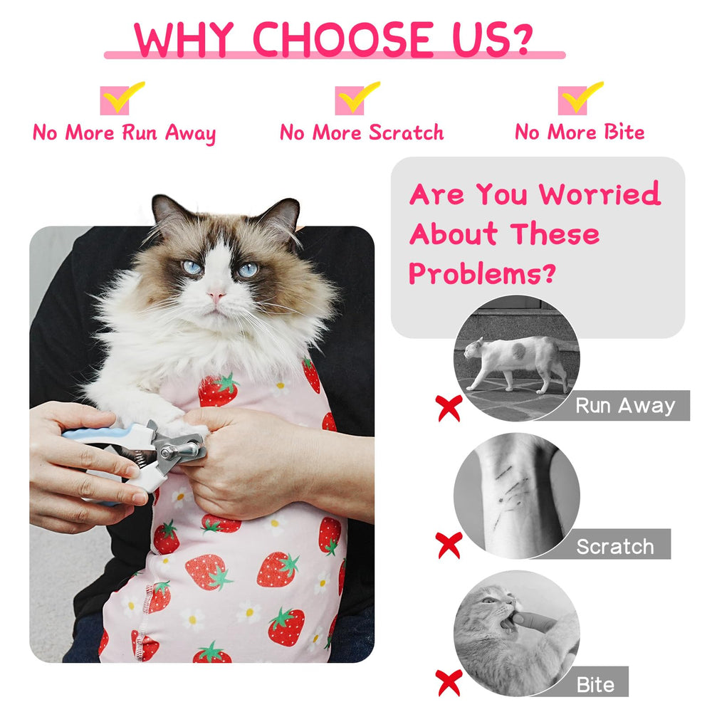 Marnonsis Cat Wrap autoadhesivo para aseo, sesiones silenciosas y sin estrés.