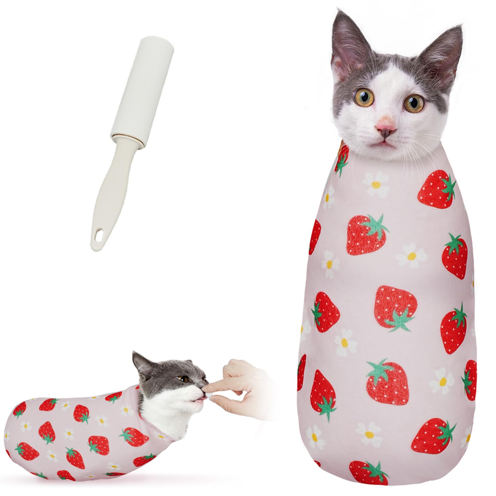 Marnonsis Cat Wrap para corte de uñas, control seguro durante el proceso.