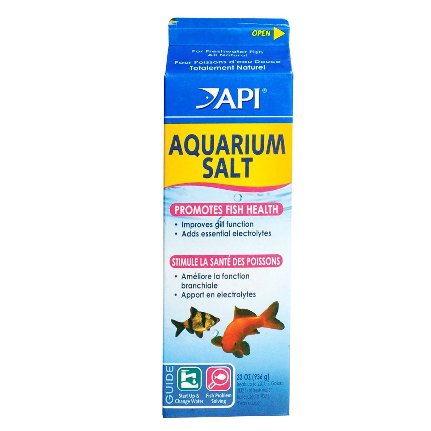 Mars Fishcare Sal de Acuario en carton-leche; mantiene salinidad estable para acuarios