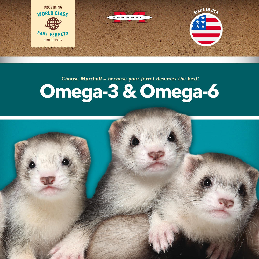 Marshall Pet Products Select Chicken Ferret Diet energía, soporte para actividad diaria.