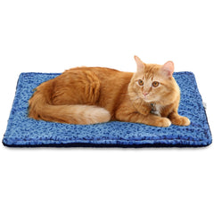 MARUNDA cama-autocalentable azul para gatos y perros, descanso cálido