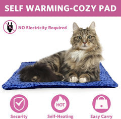 MARUNDA cama gato, interior con capa termica reflectiva para calor suave