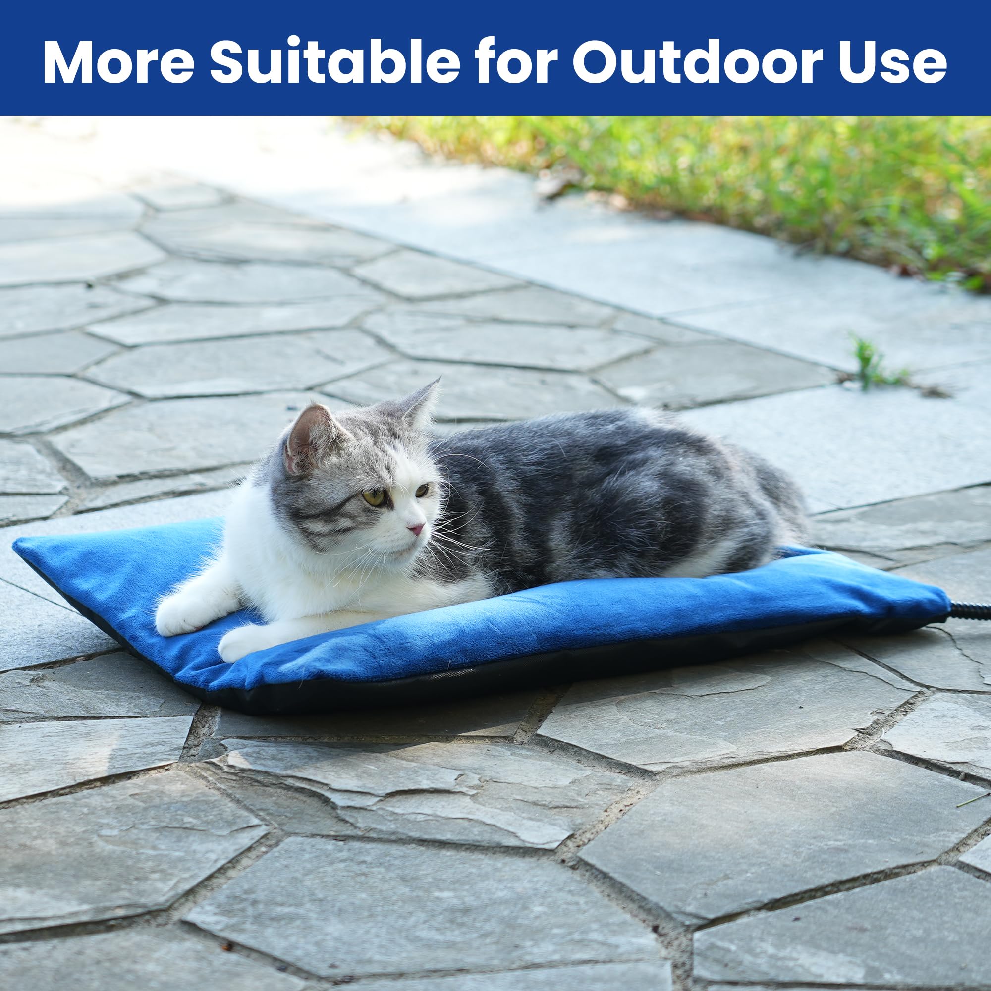MARUNDA cama-gatos-exterior-doble-termostato mantiene temperatura estable.