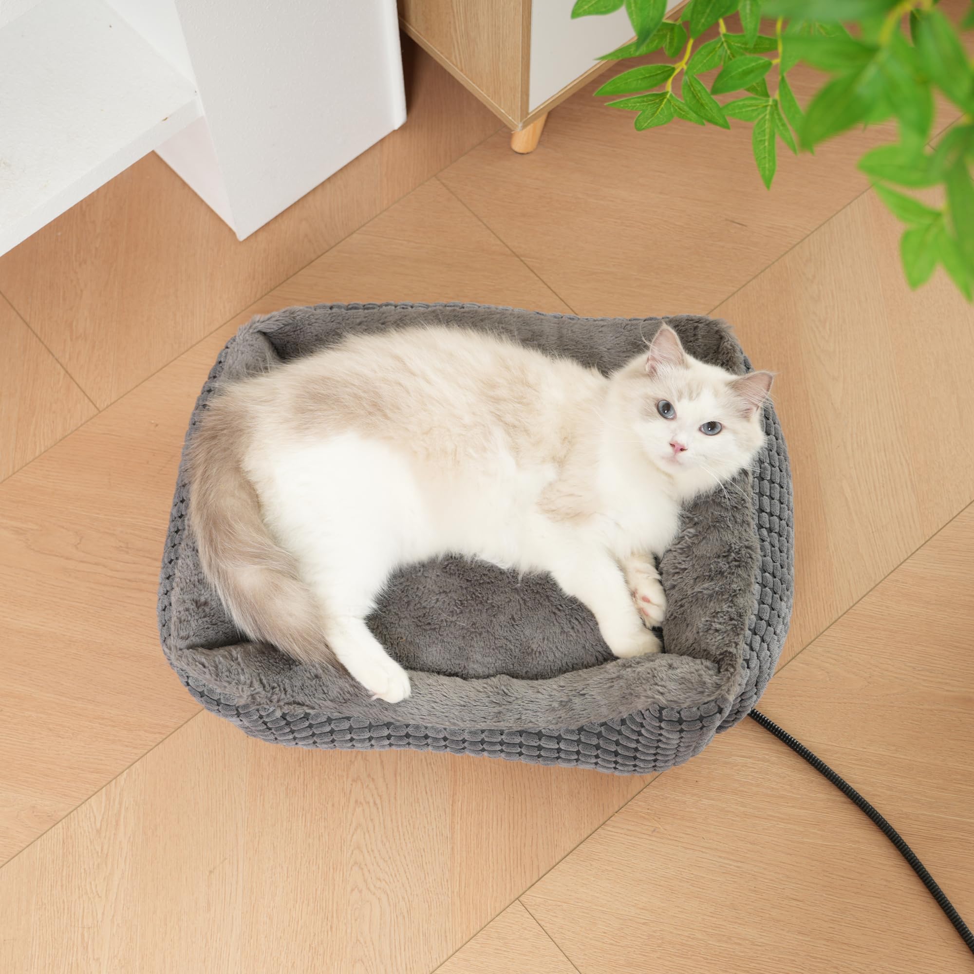 MARUNDA cama para gatos con funda desmontable para lavado sencillo.