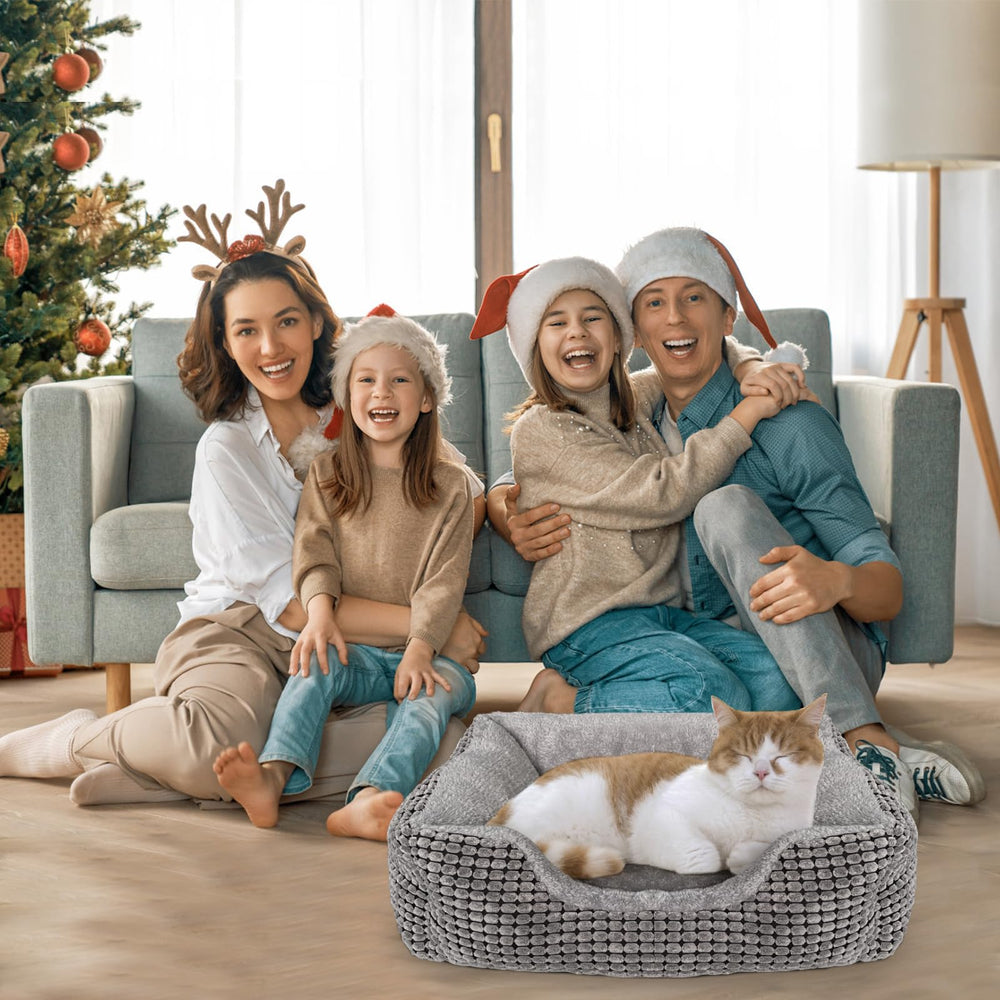 MARUNDA cama para gatos funda lavable a máquina para mantenimiento rápido.