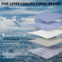 Colchoneta MARUNDA de dos caras, lado verano impermeable para interior o exterior.