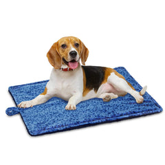 MARUNDA cama para mascotas, frente azul suave para descanso cómodo.