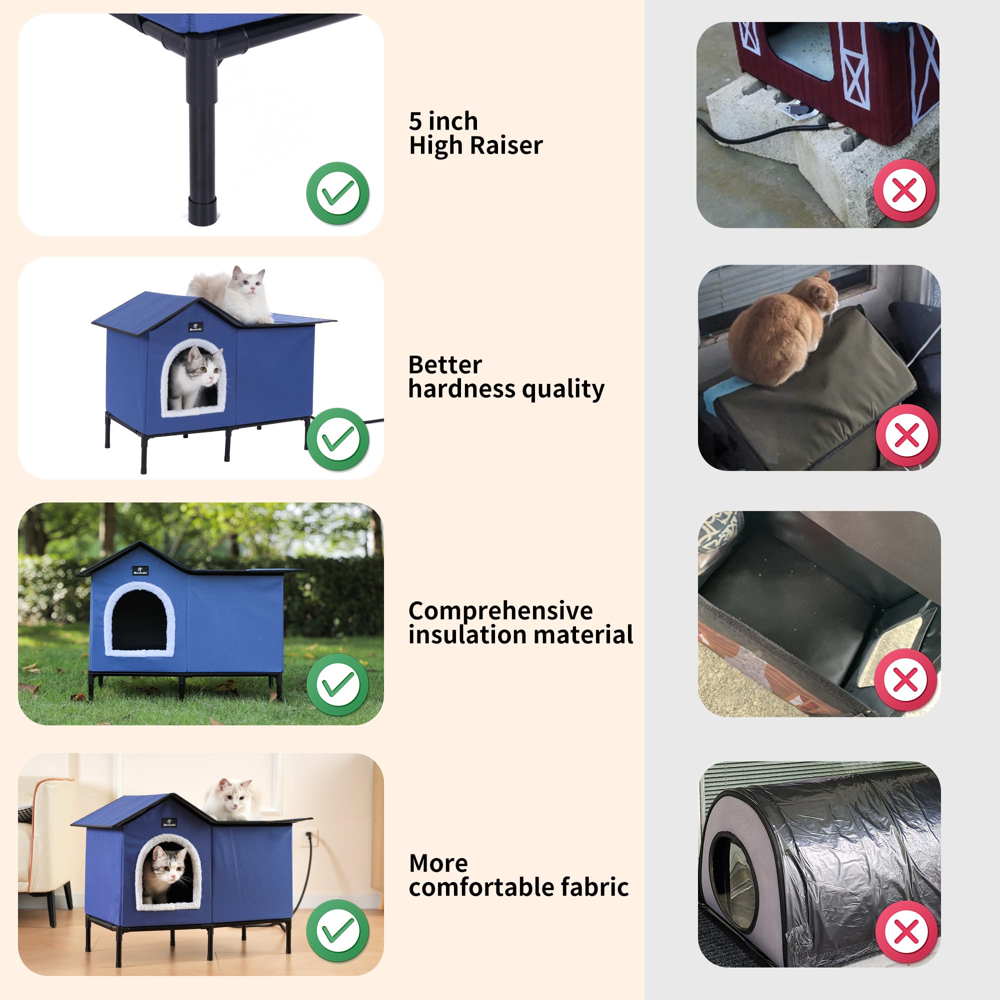 MARUNDA refugio-gato-frio: protección cálida para noches frías.