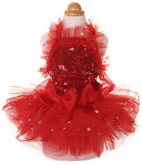 Vestido MaruPet princesa con brillos para cachorrito, ideal para fiestas