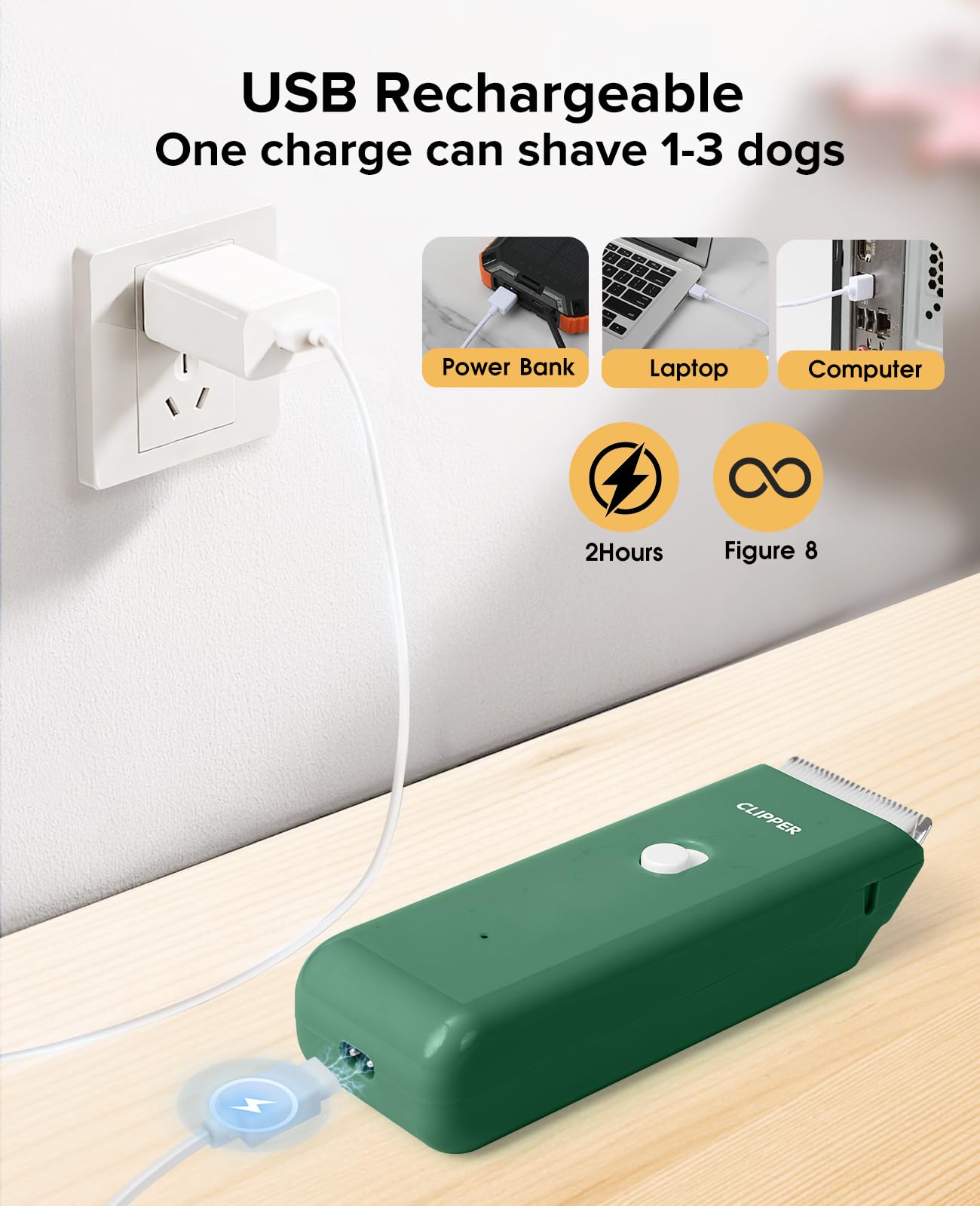 Marvljojo Upgrade Clipper operación de bajo ruido para mascotas sensibles