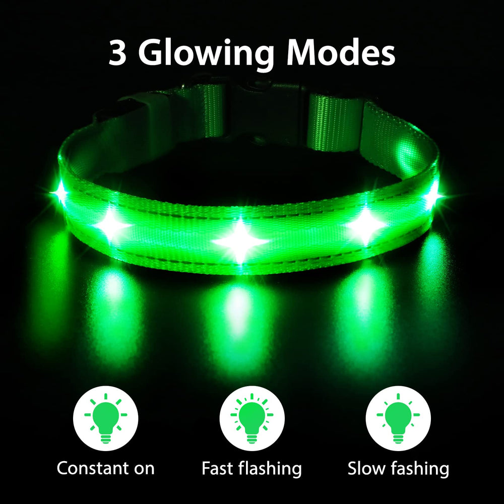 Collar MASBRILL LED con batería recargable USB para caminatas largas