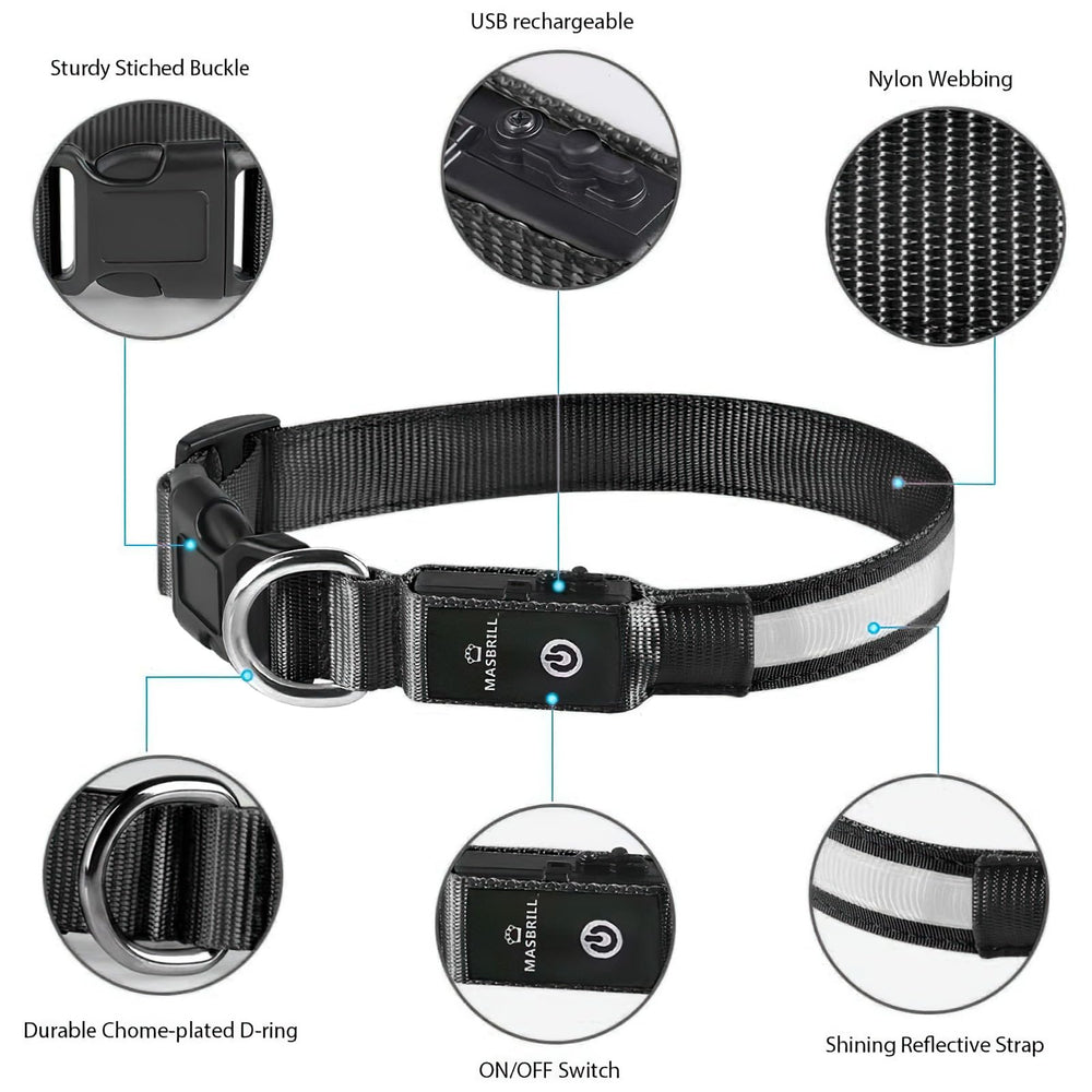MASBRILL collar resistente al agua para todo clima.