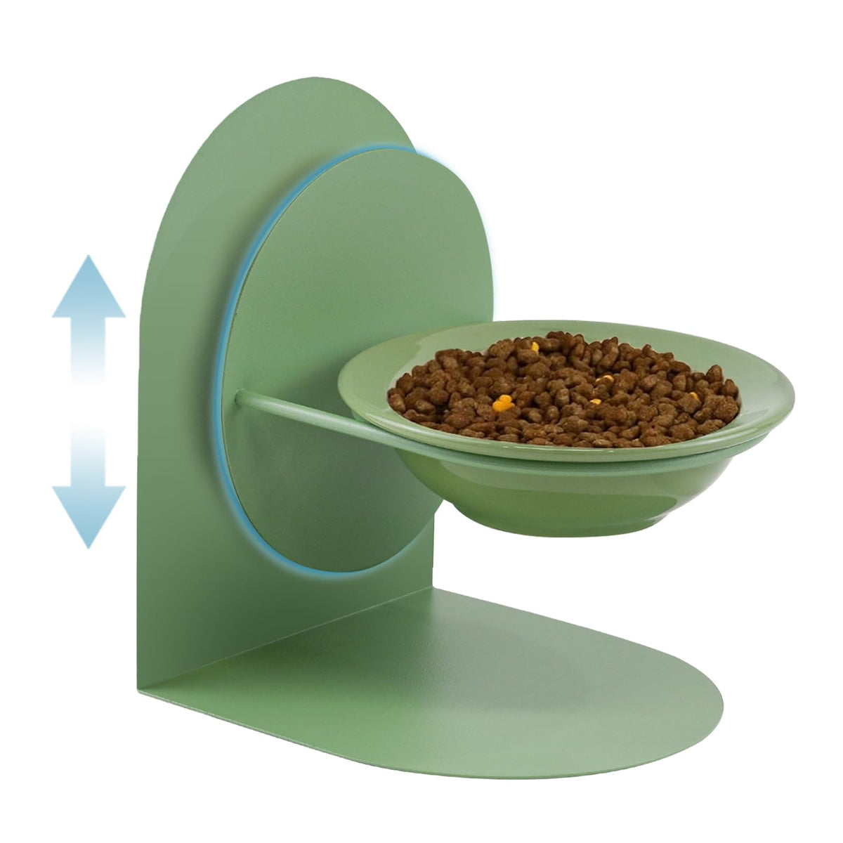 Plato elevado de MASHDE con inclinación para una postura de alimentación cómoda.