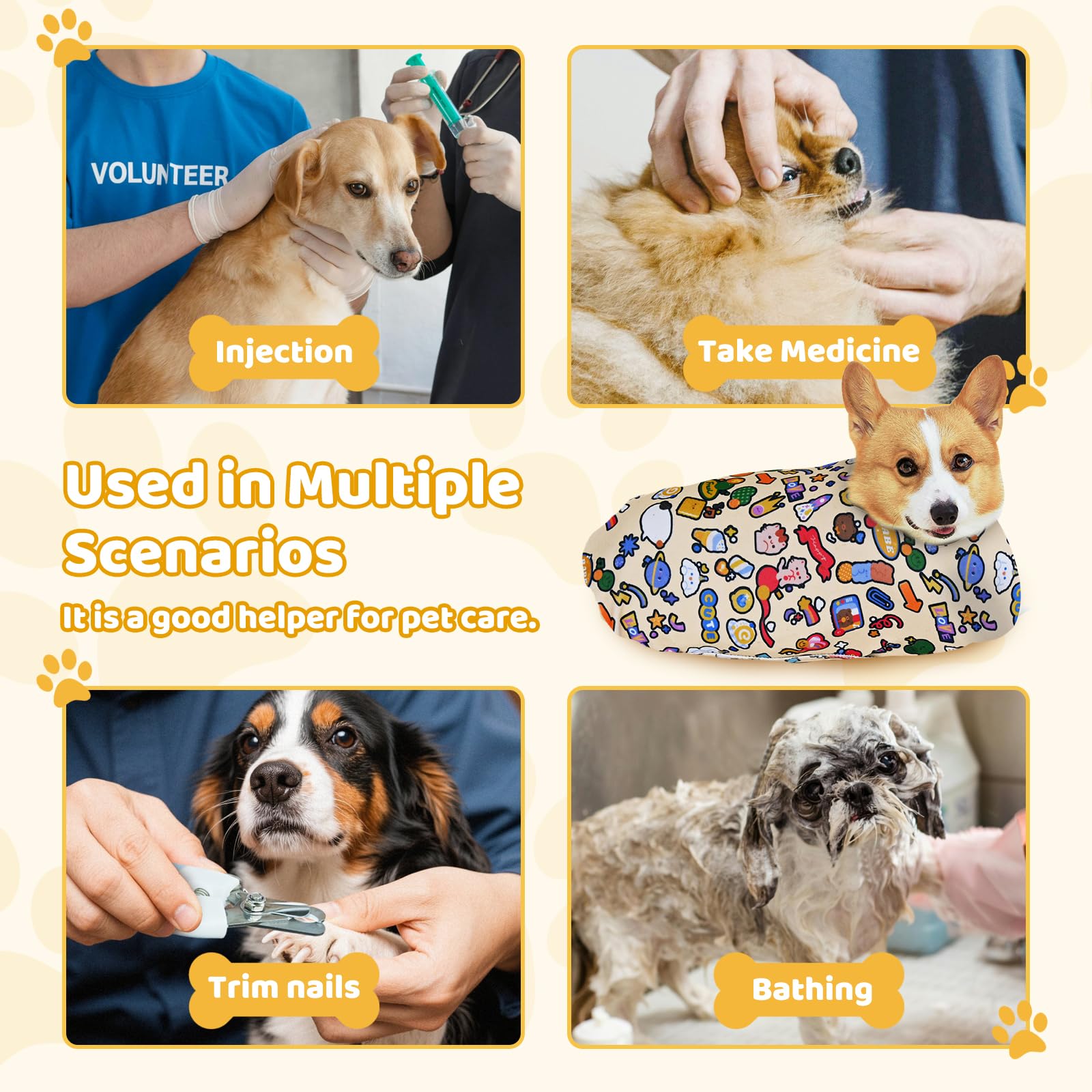 Uso recomendado en clínica veterinaria con contención segura