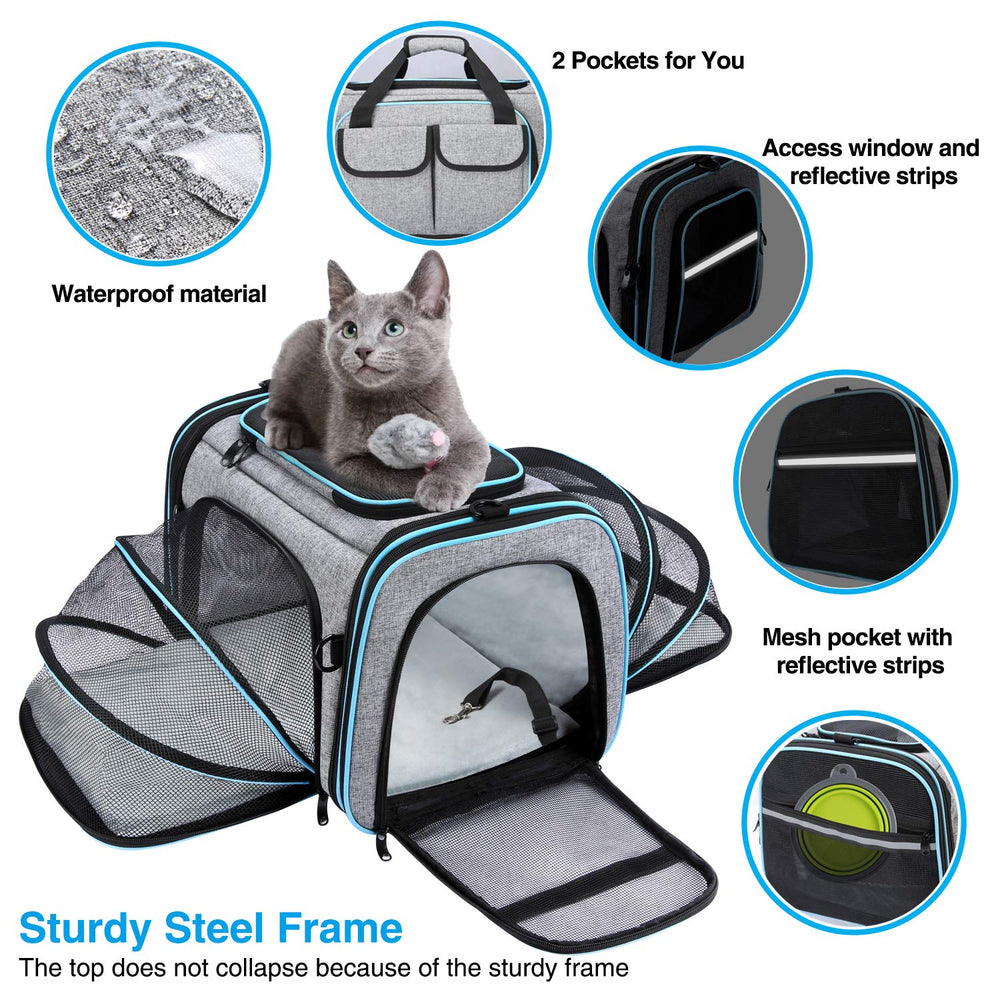 MASKEYON porta-mascotas colchon desmontable para limpieza rápida