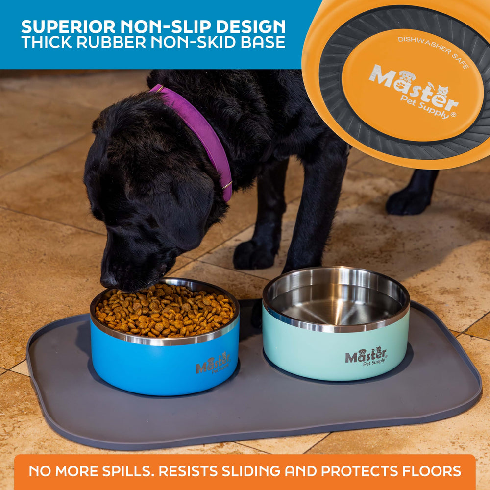 Master Pet Supply cuenco apto para lavavajillas facilita la limpieza.