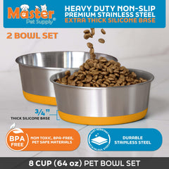 Base de silicona gruesa de Master Pet Supply evita deslizamientos durante la comida