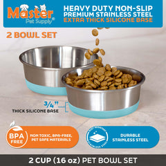 Base de silicona antideslizante de Master Pet Supply para evitar deslizamientos.