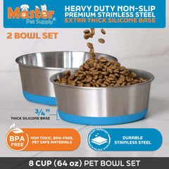Base de silicona antideslizante Master Pet Supply evita deslizamientos.