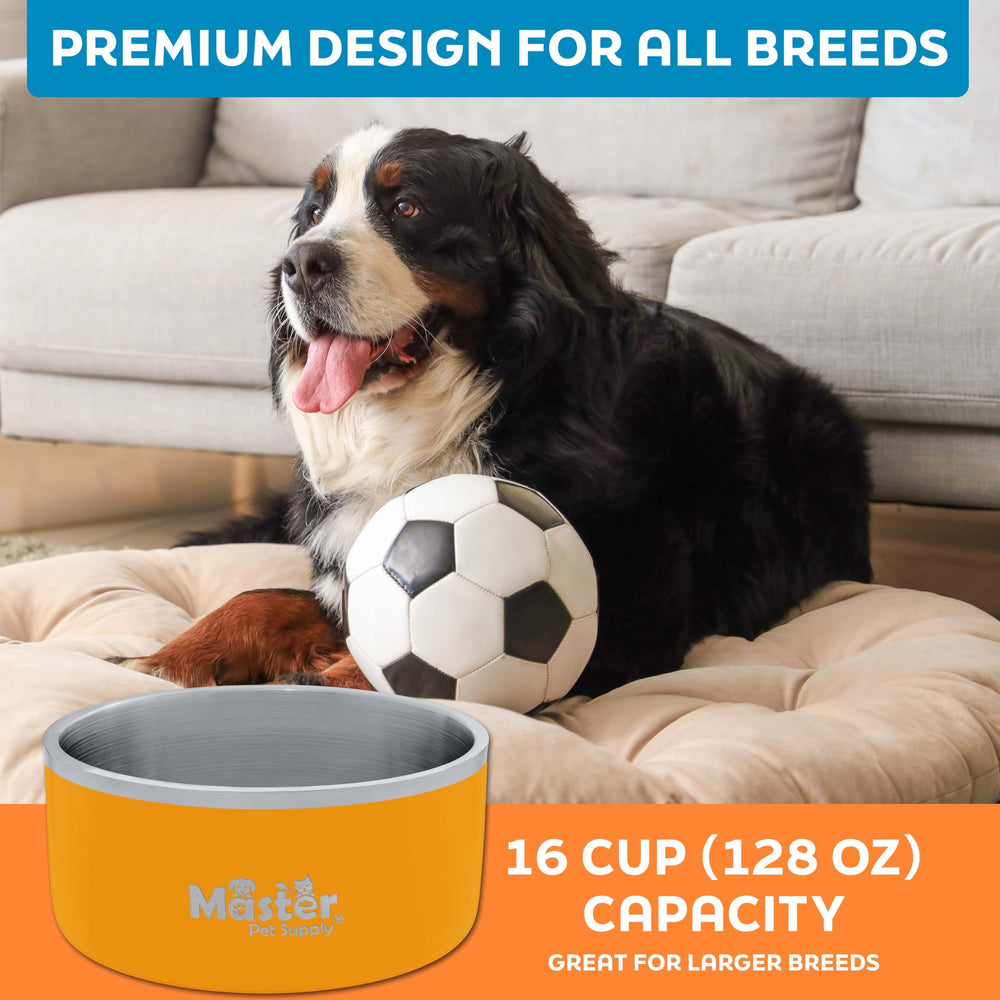 Master Pet Supply color-mango-tango-tazon resistente con estilo.