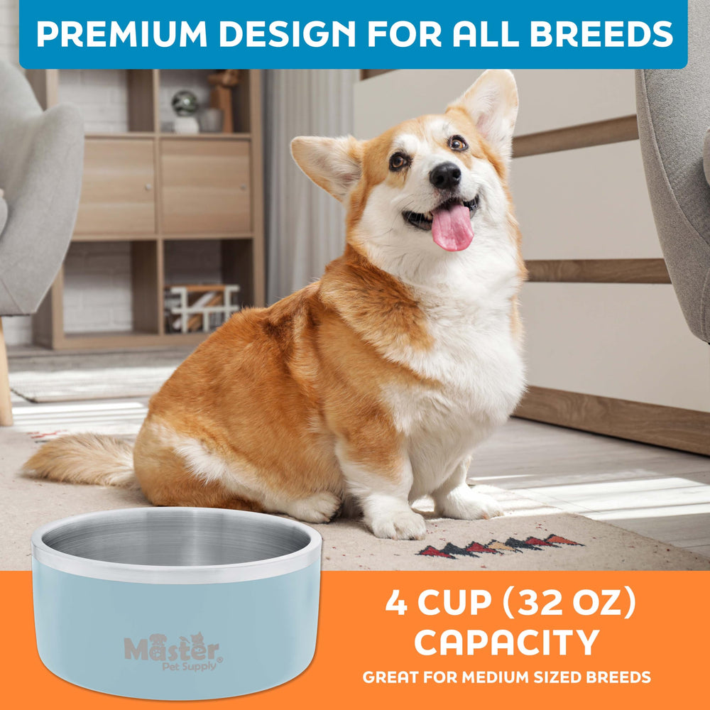 Master Pet Supply tazon color azul glaciar combina con la decoracion del hogar