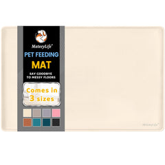 MateeyLife: alfombrilla-alimentos 24x16 con borde elevado para derrames controlados