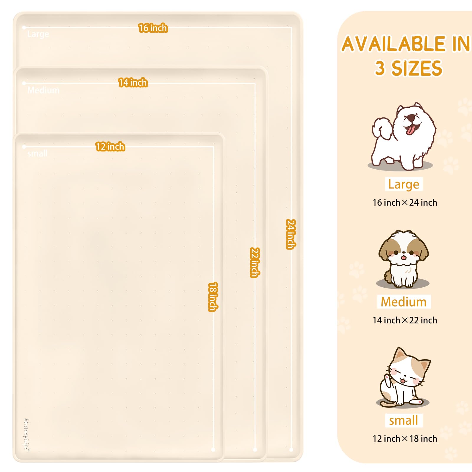 MateeyLife: alfombrilla derrame controlado para mascotas, ideal para beber y comer