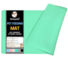 Almohadilla MateeyLife para alimentación de perros y gatos, mantiene el área limpia.