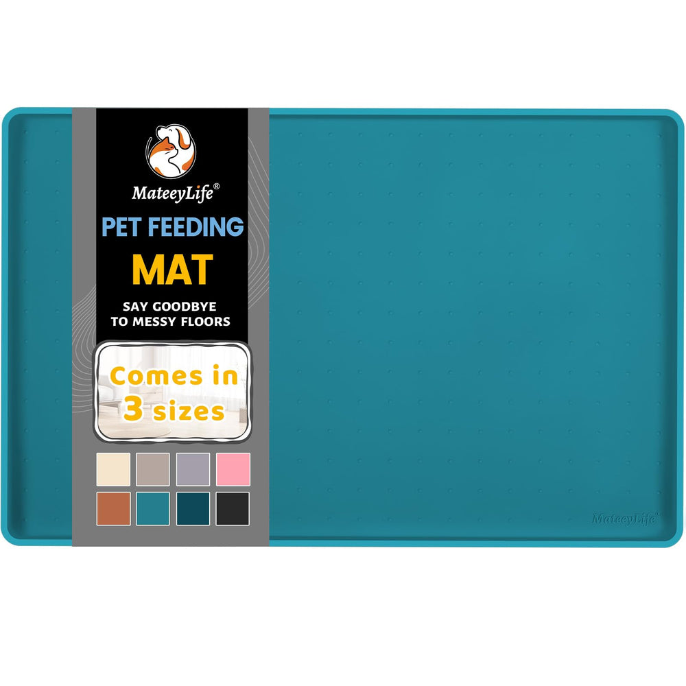 MateeyLife almohadilla de silicona para comida de perros: protege pisos y facilita la limpieza.