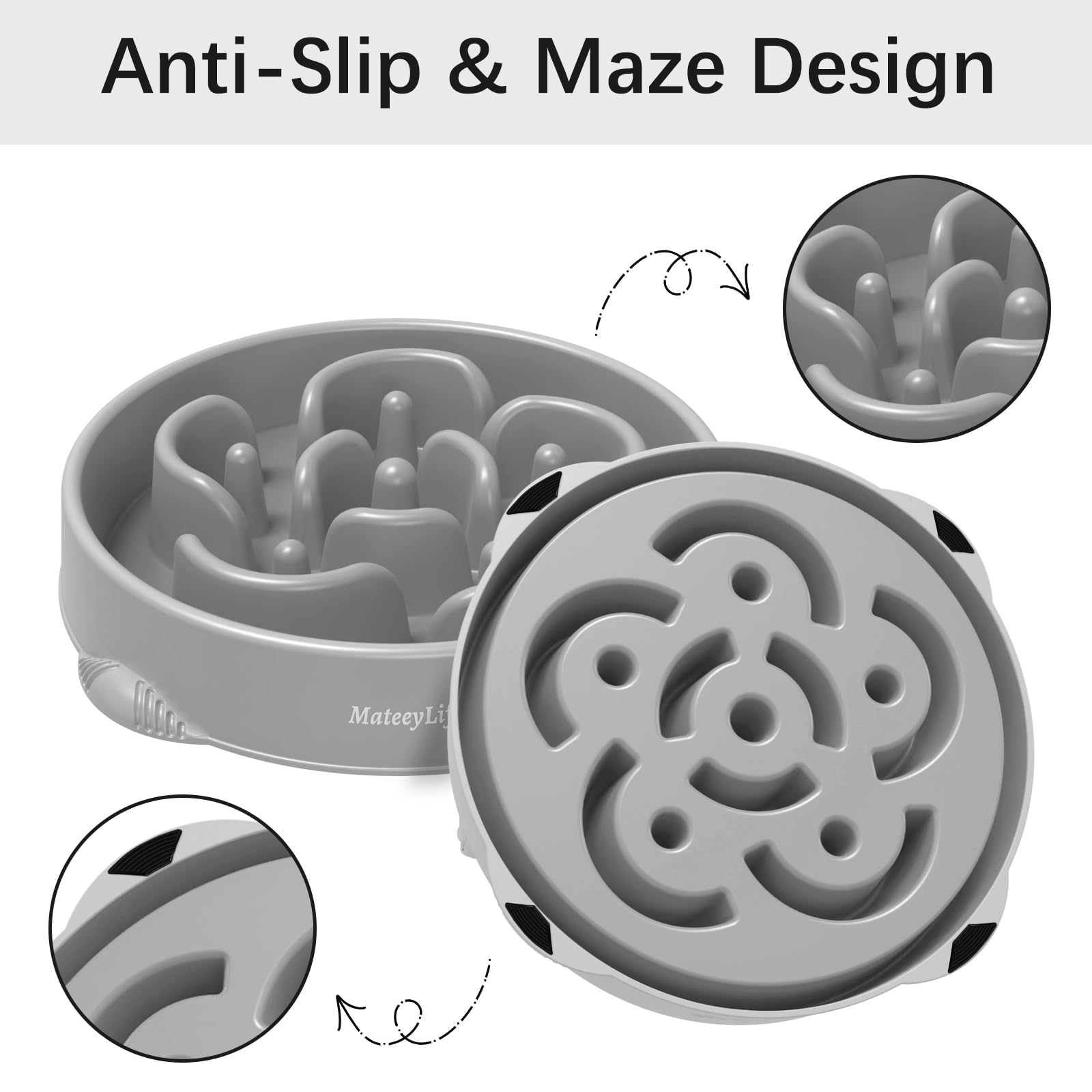 Capacidad de 4 tazas de MateeyLife, ideal para razas grandes y porciones moderadas.