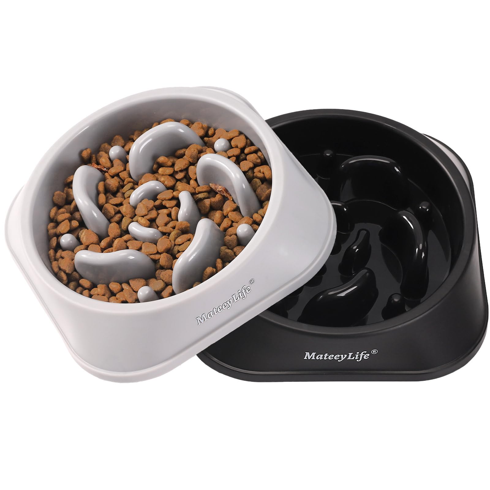 MateeyLife juego de dos cuencos para razas medianas y grandes