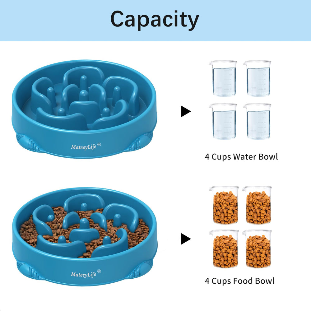 Capacidad de cuatro tazas de MateeyLife para razas grandes