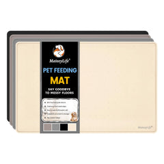 MateeyLife tapete con bordes elevados para evitar derrames durante la comida.