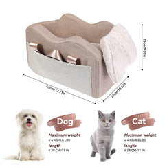 Correa de seguridad para collar mantiene estable al perro durante el trayecto.
