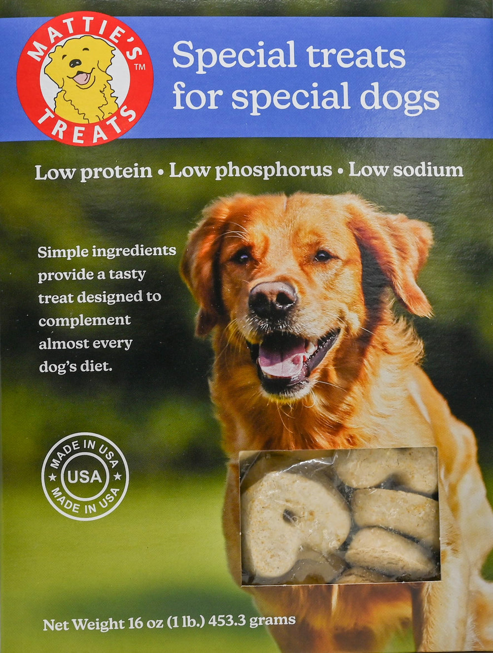 Mattie's Treats: corazones crujientes para perros con sabor calabaza y canela.