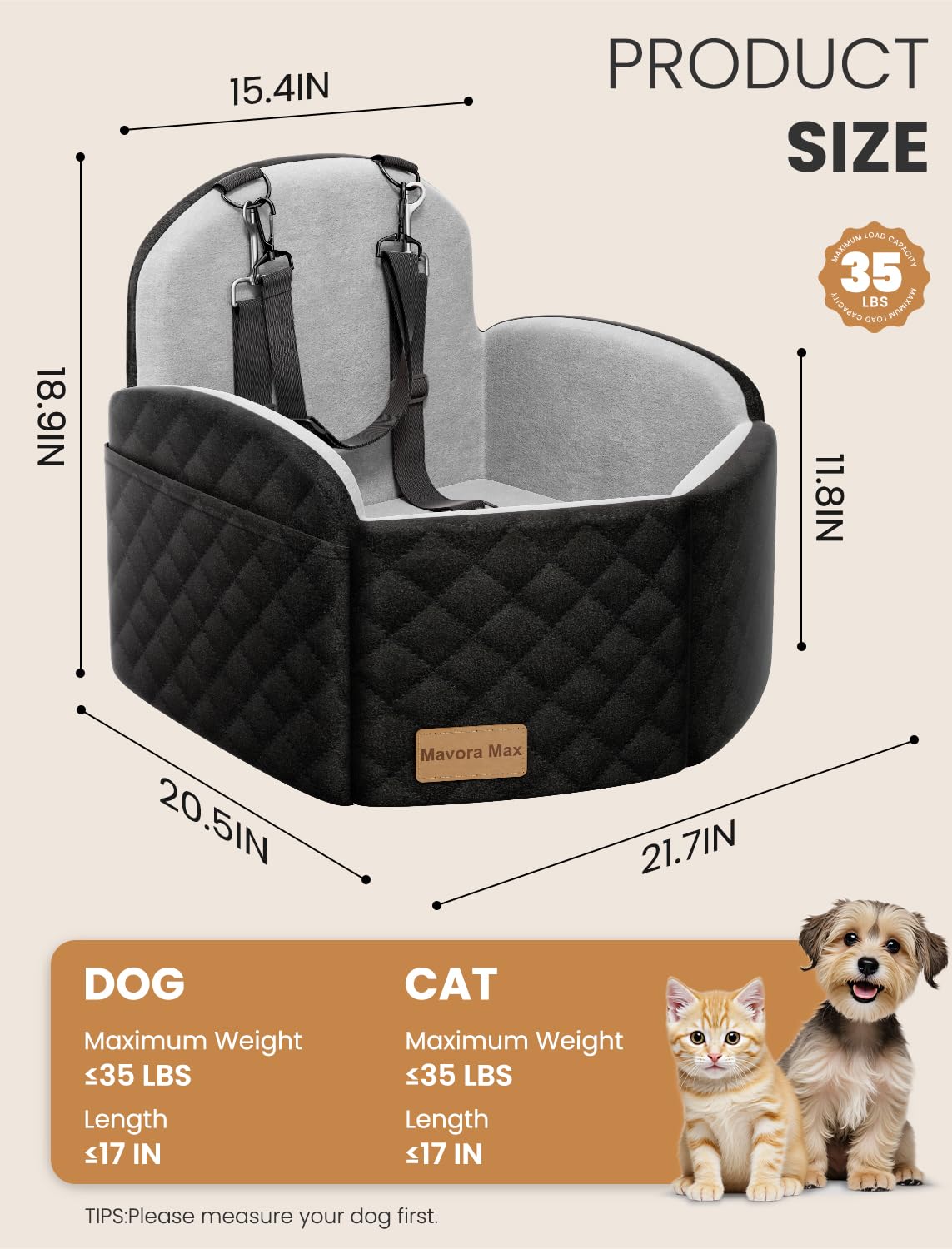 Mavora Max: ensamble-facil en minutos para viajar con tu perro.