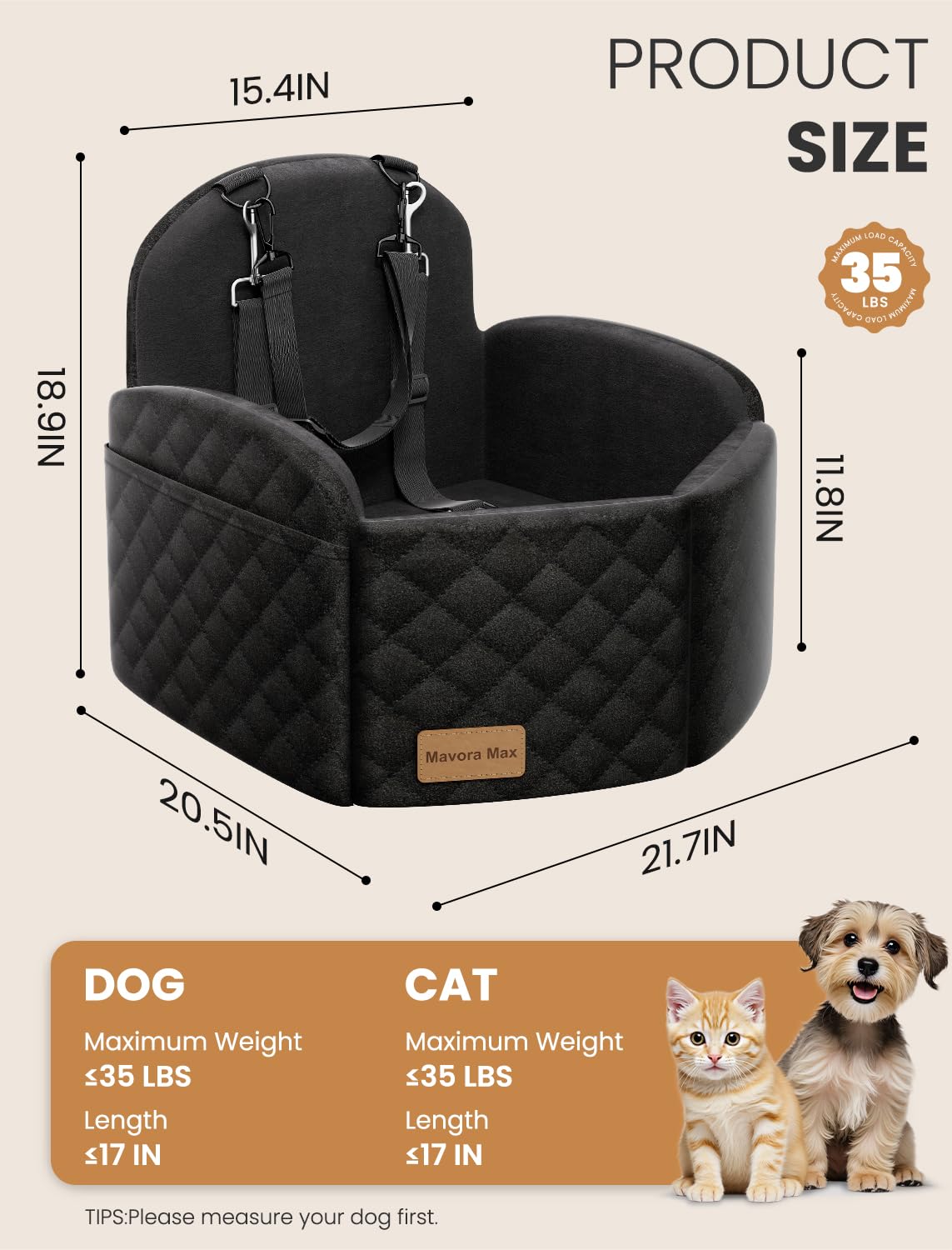 Mavora Max funda lavable y duradera facilita la limpieza tras salidas con tu perro.