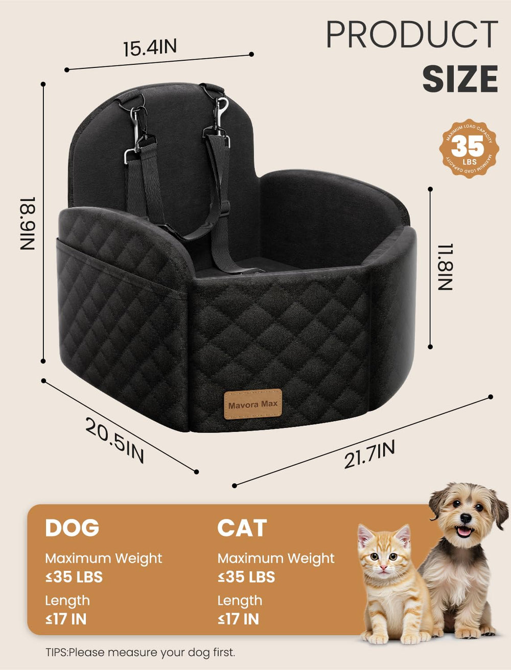 Mavora Max funda lavable y duradera facilita la limpieza tras salidas con tu perro.