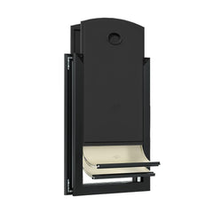 Puerta para perros MAVRICPOWER, vista frontal, resistente y fácil de instalar.