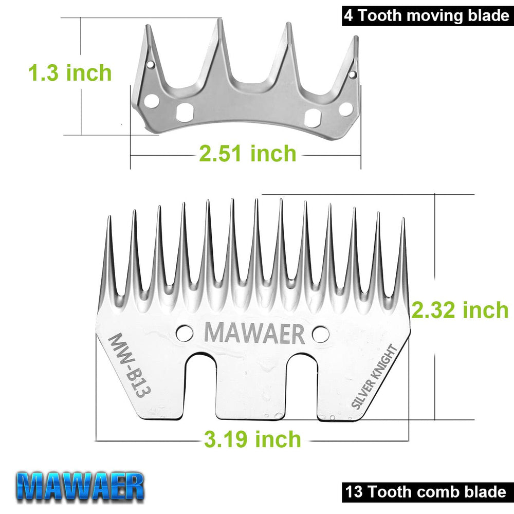 MAWAER 13 dientes para Lister, filo duradero