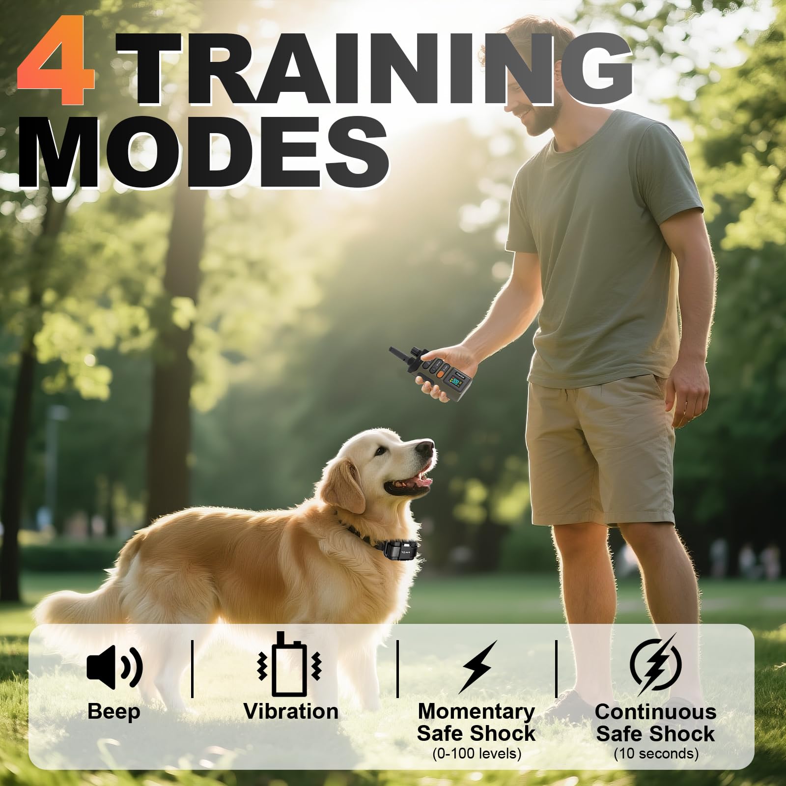 MawrPet collar IPX7 impermeable para uso ante lluvia y salpicaduras.