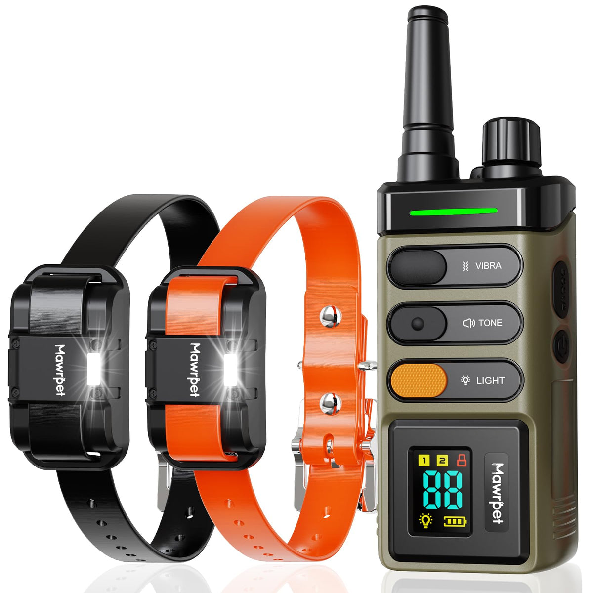 Mawrpet collar-entrenamiento para dos perros, facilita entrenamiento sincronizado.