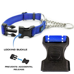Detalle de la cadena de acero inoxidable del collar Max and Neo