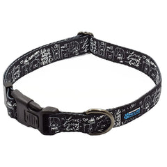 Collar Max y Neo con patrón visible, cómodo para paseos diarios.